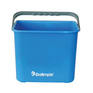 Balde com alca azul 4l bralimpia