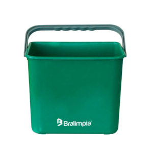 Balde com alca verde 4l bralimpia