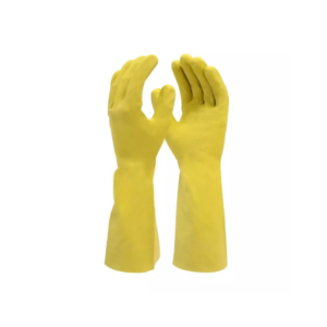 Luva nitrisilver nitrilica com forro amarela m danny