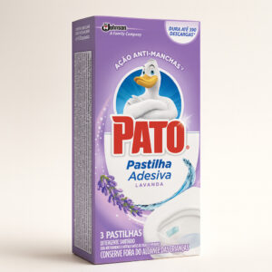 Pastilha adesiva para vaso sanitário lavanda pato