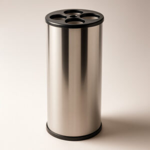 Lixeira inox para copos misto 24x70 e20mp preta js