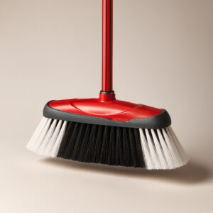 Vassoura 30cm nylon macia v9 com cabo artv