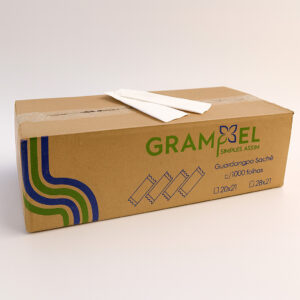 Guardanapo sachet papel 20x21 c 1000 2 folhas grampel