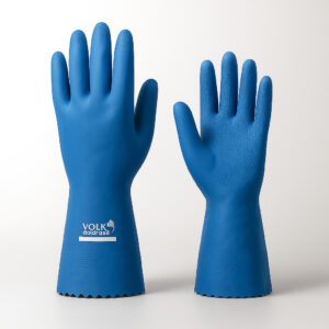 Luva verniz silver azul p volk