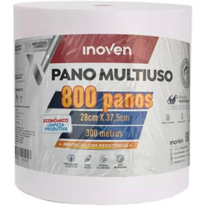 Pano multiuso branco 28x300m 800 un inoven