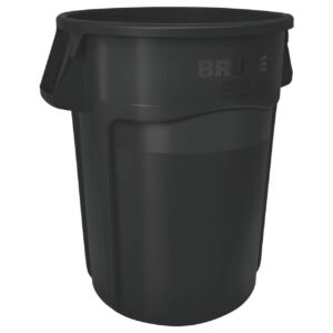 Container brute com ventilacao preto 75l rubbermaid