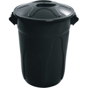 Lixeira plast tampa cr100p preta 100l js