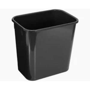 Cesto plast retangular preta eb28p 12l js