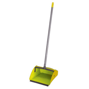 Pá coletora cabo alumínio pop amarela bralimpia