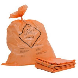 SACO LIXO LARANJA TOXICO 59X62 30L PCT 100 UN KUBERA