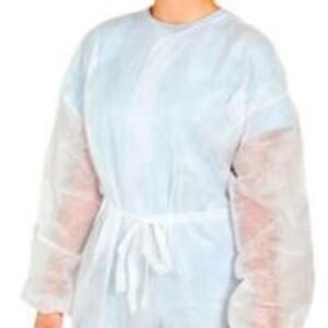 Avental proced manga longa branco pct 10 un 30g anad