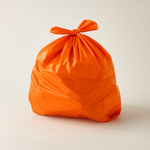 Saco lixo laranja 100l 100 un plastjoia