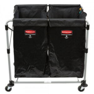 Carro dobravel x - cart duplo 150l 1881781 rubbermaid