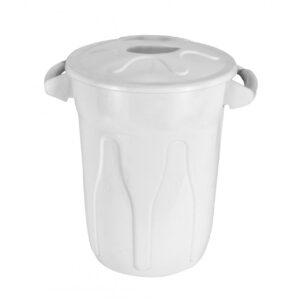 Lixeira plast com tampa cinza cr20c 20l js