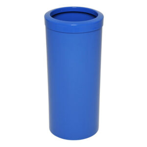 Lixeira plástica com aro azul cb50a 50l js