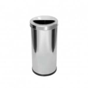 Lixeira tampa meia esfera vazada inox or5 22l js