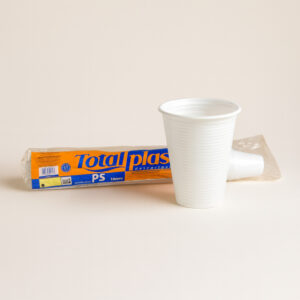 Copo 180ml br flt 100 un totalplast